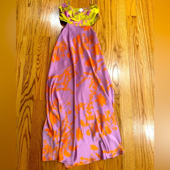 House of Harlow 1960  never worn cutout long dress size small open back - Picture 1 of 4